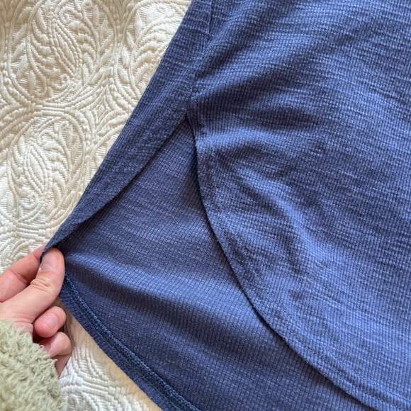 Z Supply Deep Blue Short Sleeve Top - Picture 3 of 3